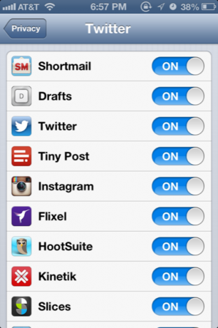 IPhonen yksityisyys