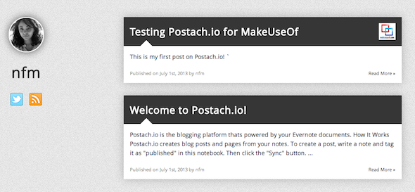 Käännä Evernote blogiympäristöksi Postach.io-näyttökuvalla 2013 07 01 kello 12
