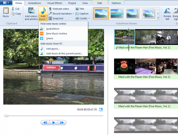 Windows-Movie-Maker-tiedostojen tuominen
