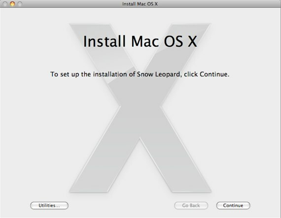 Päivitys Snow Leopardiin ja mitä sinun pitäisi tietää [Mac] SL install 2