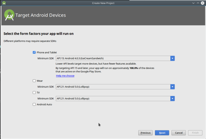 Android luo sovellus androidstudio newproject2