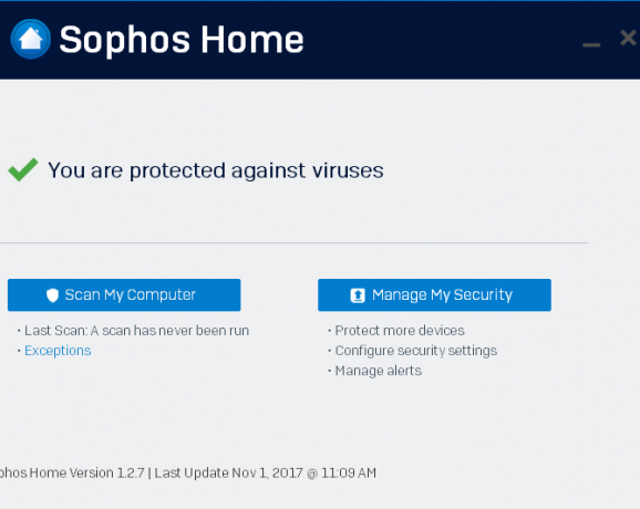 Suosituimmat ilmaiset virustentorjuntasovellukset, joissa ei ole näyttöjä sophos-kodista