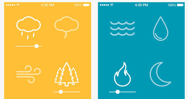 noisli-iphone-ipad-näytön