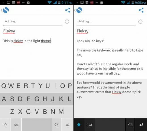 Fleksy-for-Android-Light-Teema-Näkymätön-tilassa