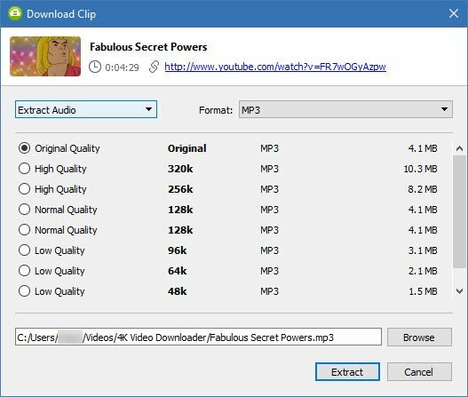 4K Video Downloader lataa YouTube-soittolistat, kanavat ja muut 4K Video Downloader Download Audio