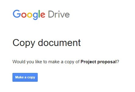 Käytä tätä "Kopioi" -tempua, kun jaat Google Drive -asiakirjoja Kopioi