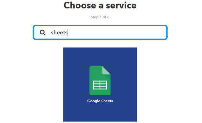 ifttt google sheet laukaisee