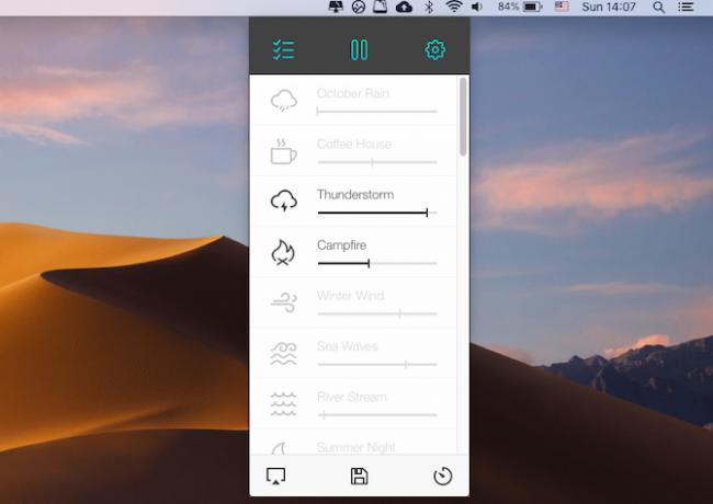 Noizio, macOS-tuottavuussovellus