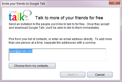 google talk -sovellus