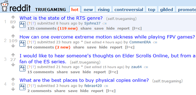 tuntemattomien-pelaamista yhteisön Reddit-truegaming