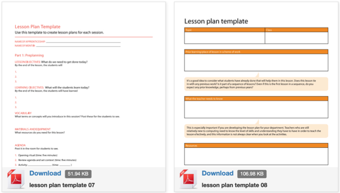 Tulostettavat oppitunnisuunnitelman mallit TemplateLab