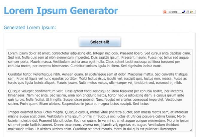 Kuinka luoda vaikuttavia sivuasiakirjoja ja -malleja Mac Lorem Ipsum Generator -ohjelmassa