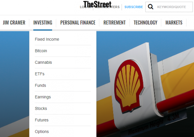 TheStreet Financial -sivusto