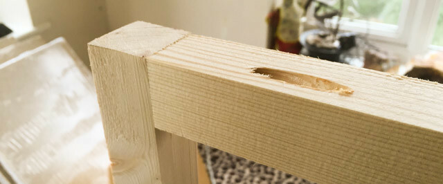 diy-telineen kotelon rakenne - kreg-liitokset