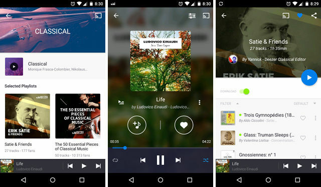 Deezer-musiikki-app-android