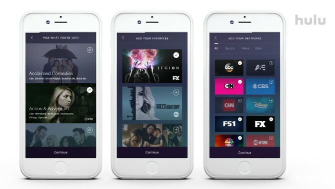 hulu-näyttökuvat iPhonessa