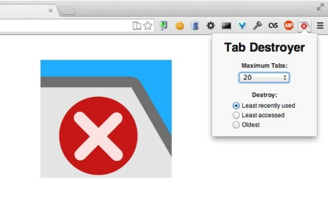 xTab rajoittaa niiden välilehtien enimmäismäärää, joita Chrome voi avata