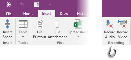 Microsoft OneNote - Äänimuistiinpanot