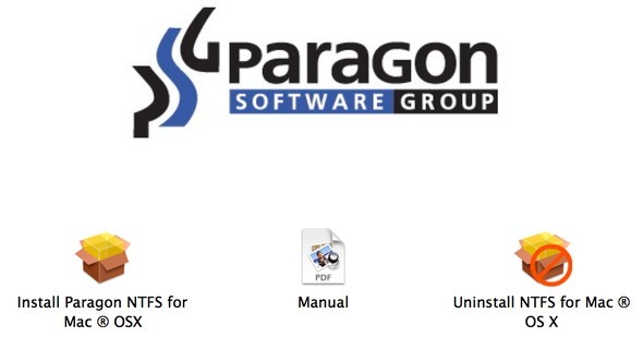 Paragon NTFS Mac OS X Review -sovelluksessa asenna ntfs driver xn