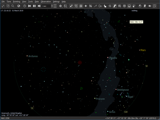 KStars Astronomy Window Linux