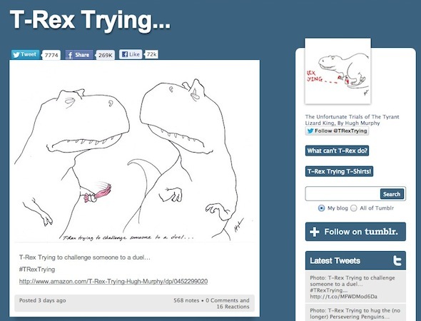 Tarvitsetko hyvää naurua? Seuraa näitä 10 Tumblr-blogia TRex