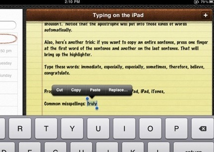 miten kirjoitat iPadille