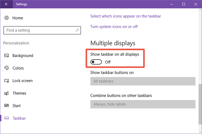 Windows-10-asetukset-turn-off-tehtäväpalkki