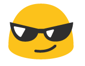 Cool aurinkolasit Emoji