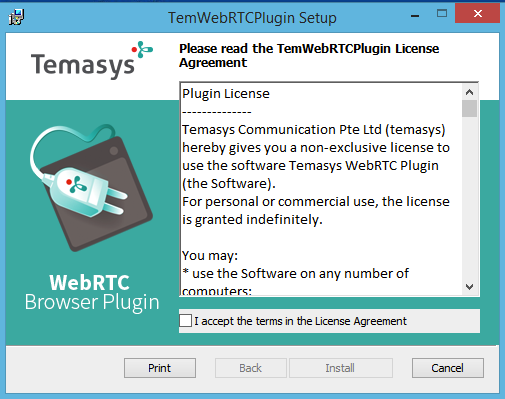 WebRTC-windows-asennus