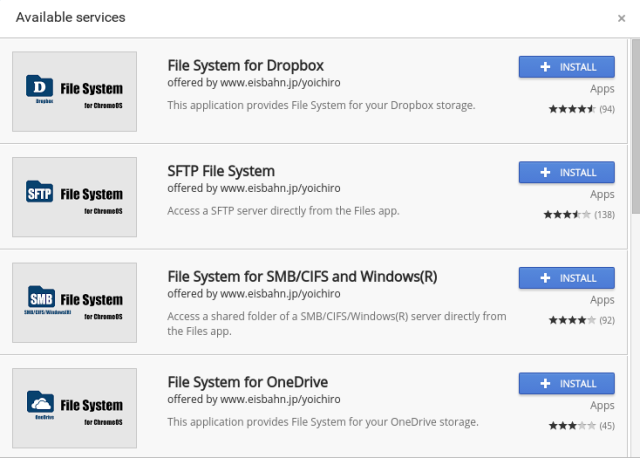 Chromebook-tiedostot-api