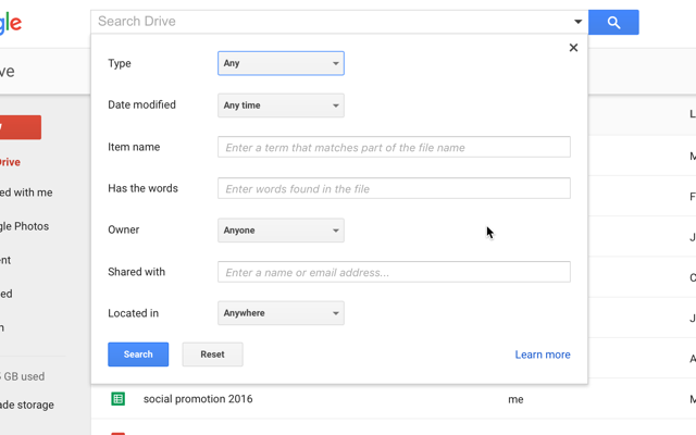 google-drive-syventäviä haku